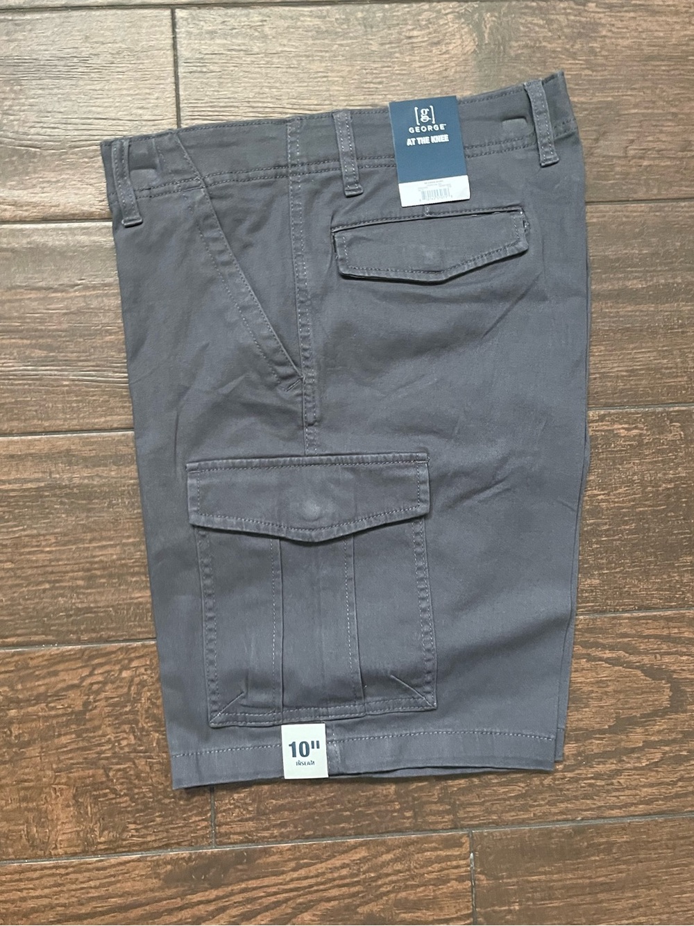 George Men’s Charcoal Gray Cargo Shorts